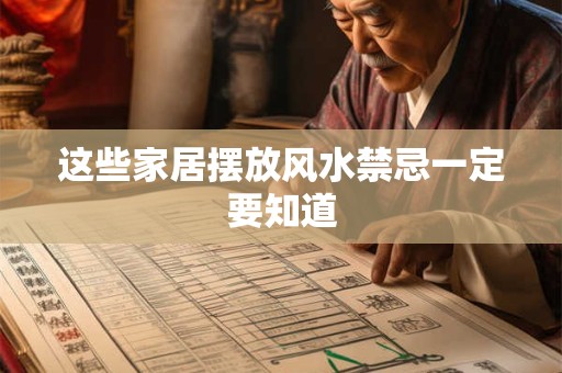 这些家居摆放风水禁忌一定要知道