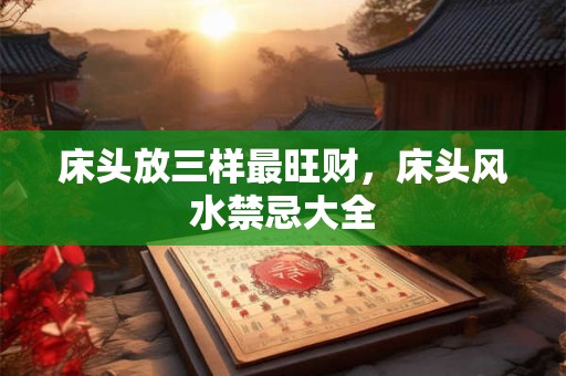 床头放三样最旺财，床头风水禁忌大全