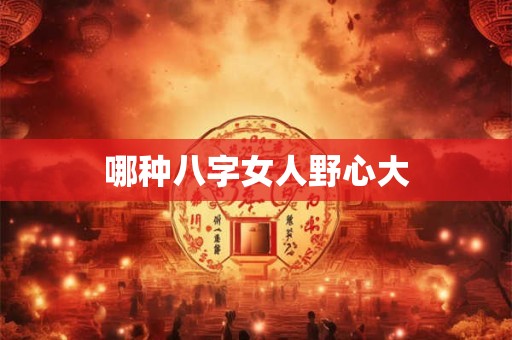 哪种八字女人野心大