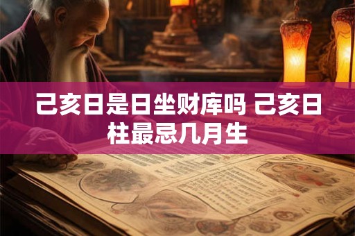 己亥日是日坐财库吗 己亥日柱最忌几月生
