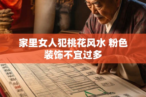 家里女人犯桃花风水 粉色装饰不宜过多