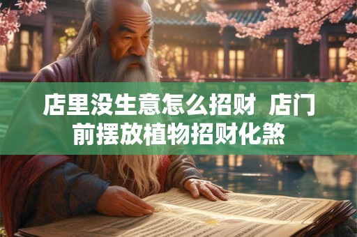 店里没生意怎么招财  店门前摆放植物招财化煞