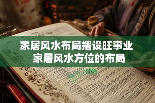 家居风水布局摆设旺事业  家居风水方位的布局