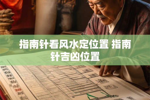 指南针看风水定位置 指南针吉凶位置