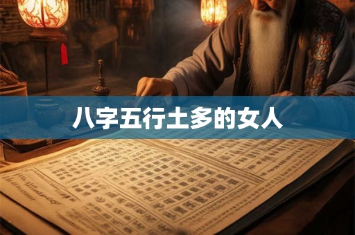 八字五行土多的女人