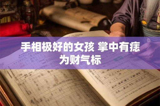 手相极好的女孩 掌中有痣为财气标