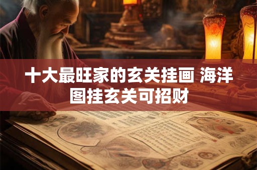 十大最旺家的玄关挂画 海洋图挂玄关可招财