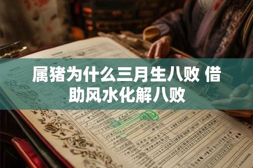 属猪为什么三月生八败 借助风水化解八败