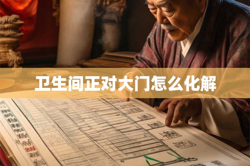 卫生间正对大门怎么化解