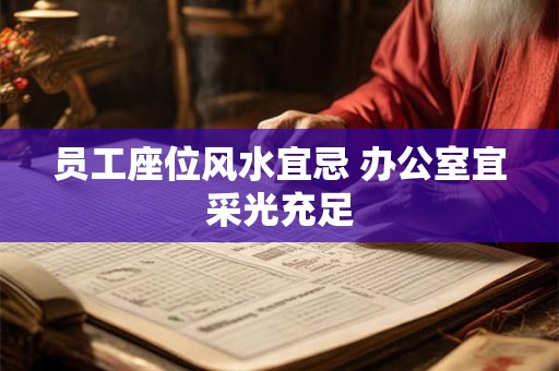 员工座位风水宜忌 办公室宜采光充足