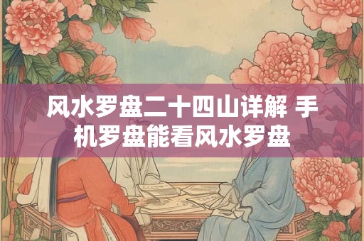 风水罗盘二十四山详解 手机罗盘能看风水罗盘