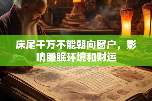 床尾千万不能朝向窗户，影响睡眠环境和财运