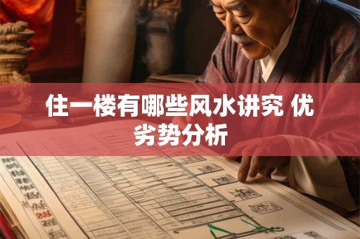 住一楼有哪些风水讲究 优劣势分析