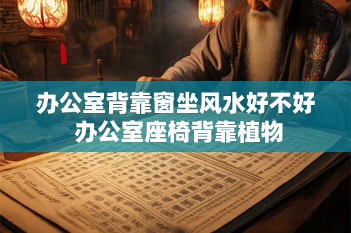 办公室背靠窗坐风水好不好 办公室座椅背靠植物