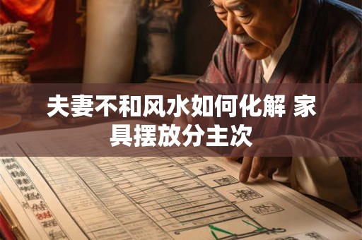 夫妻不和风水如何化解 家具摆放分主次
