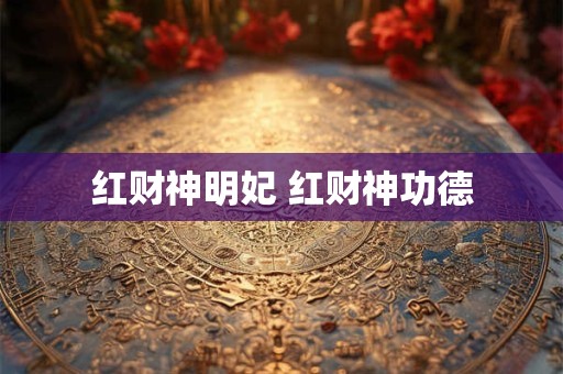 红财神明妃 红财神功德