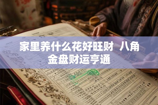 家里养什么花好旺财  八角金盘财运亨通