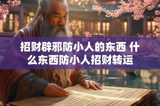 招财辟邪防小人的东西 什么东西防小人招财转运