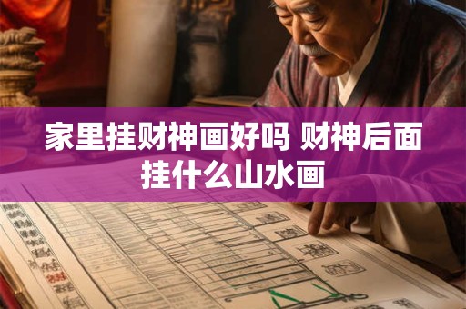 家里挂财神画好吗 财神后面挂什么山水画
