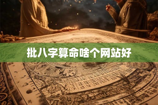 批八字算命啥个网站好