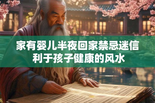 家有婴儿半夜回家禁忌迷信 利于孩子健康的风水