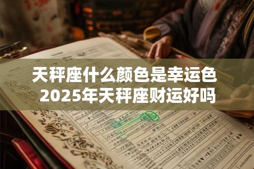 天秤座什么颜色是幸运色 2025年天秤座财运好吗