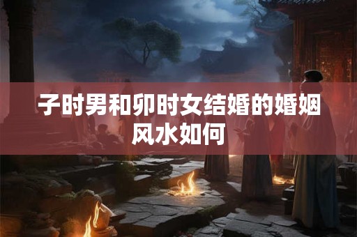 子时男和卯时女结婚的婚姻风水如何 子时男和卯时女结婚的婚姻风水如何