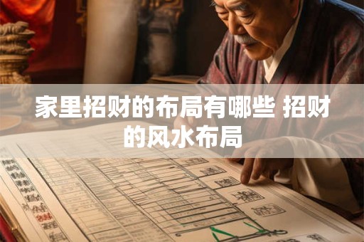家里招财的布局有哪些 招财的风水布局