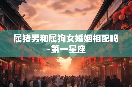 属猪男和属狗女婚姻相配吗-第一星座
