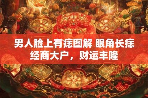 男人脸上有痣图解 眼角长痣经商大户，财运丰隆