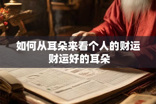 如何从耳朵来看个人的财运 财运好的耳朵