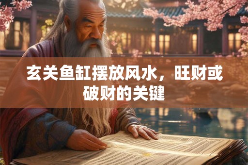 玄关鱼缸摆放风水，旺财或破财的关键