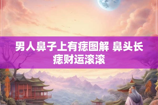 男人鼻子上有痣图解 鼻头长痣财运滚滚