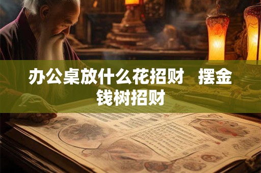 办公桌放什么花招财   摆金钱树招财