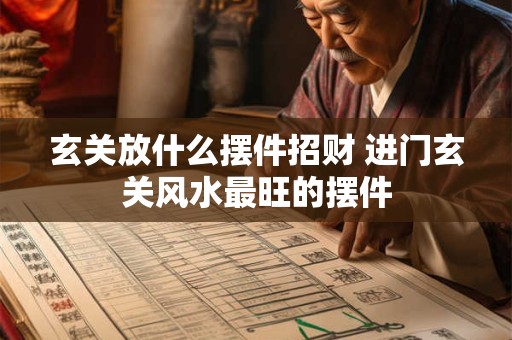 玄关放什么摆件招财 进门玄关风水最旺的摆件