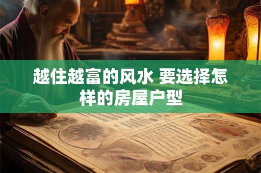 越住越富的风水 要选择怎样的房屋户型