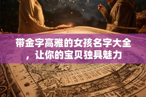 带金字高雅的女孩名字大全，让你的宝贝独具魅力