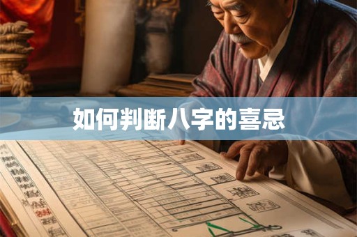 如何判断八字的喜忌