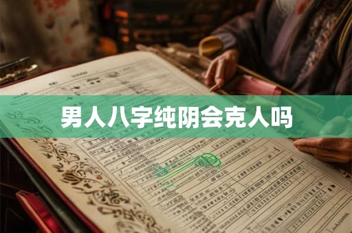 男人八字纯阴会克人吗