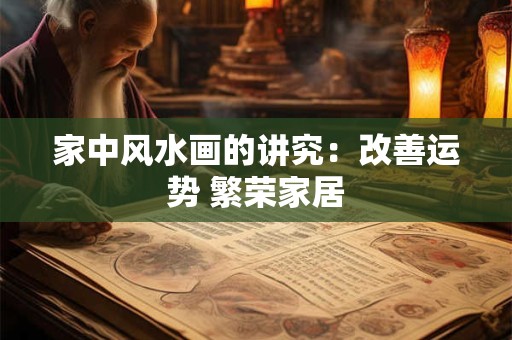 家中风水画的讲究：改善运势 繁荣家居