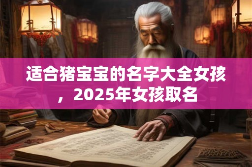 适合猪宝宝的名字大全女孩，2025年女孩取名