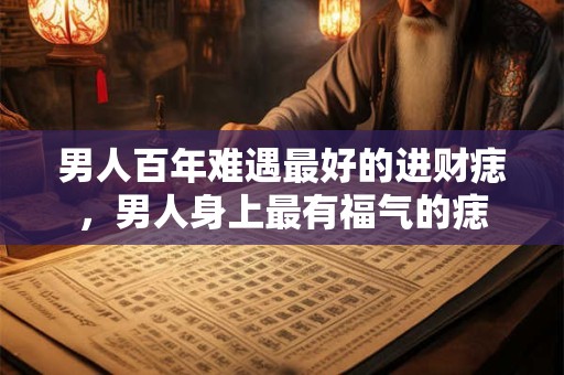 男人百年难遇最好的进财痣，男人身上最有福气的痣