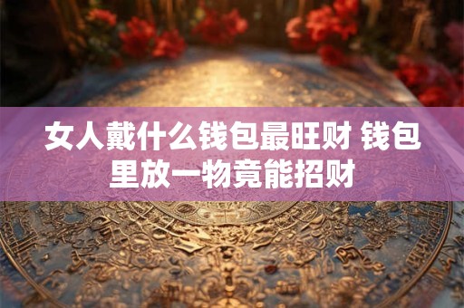 女人戴什么钱包最旺财 钱包里放一物竟能招财