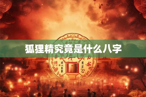 狐狸精究竟是什么八字