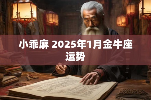 小乖麻 2025年1月金牛座运势