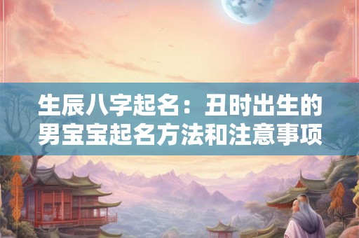 生辰八字起名：丑时出生的男宝宝起名方法和注意事项