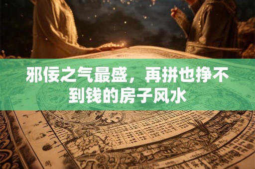 邪佞之气最盛，再拼也挣不到钱的房子风水