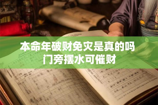 本命年破财免灾是真的吗 门旁摆水可催财