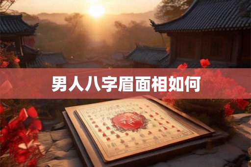 男人八字眉面相如何