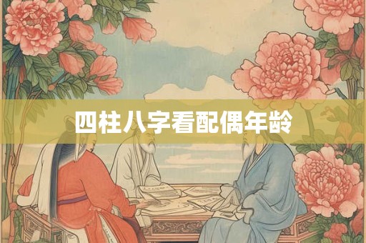 四柱八字看配偶年龄